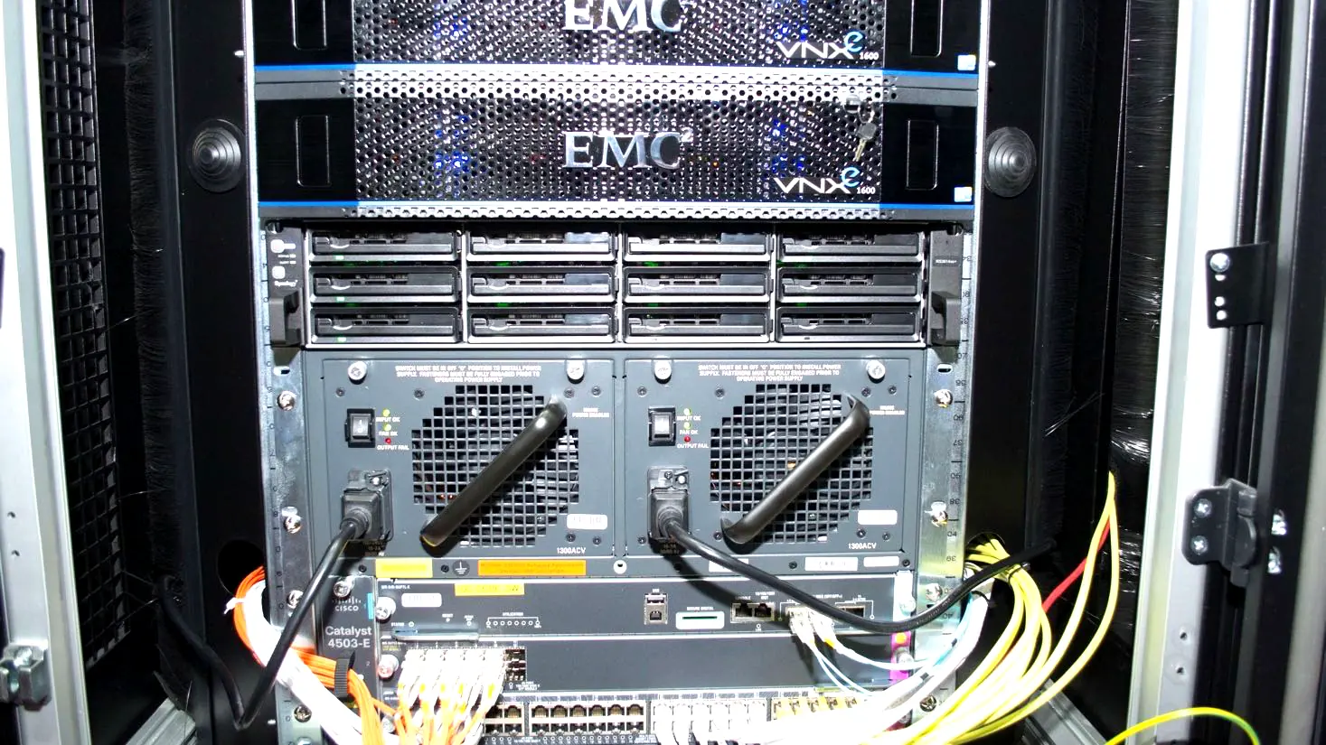 Server racks inside the DataLabs datacenter in Dar es Salaam